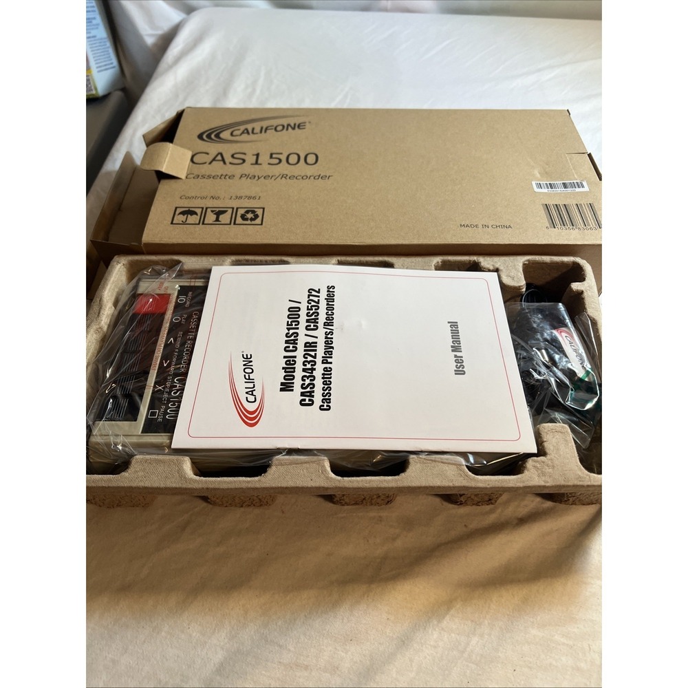 Califone CAS1500  Portable Cassette Recorder Player NIB